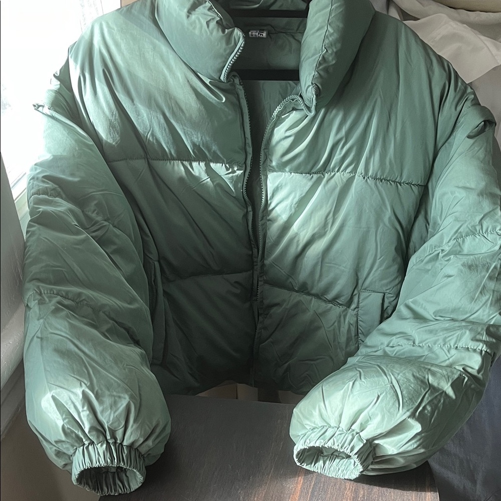 Double Zero Forest Green Puffer Jacket - image 4
